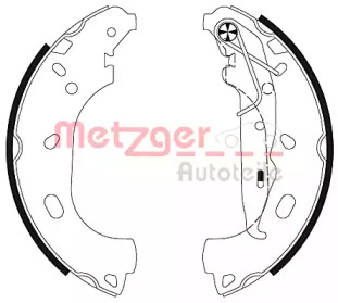 Комлект тормозных накладок METZGER MG 129